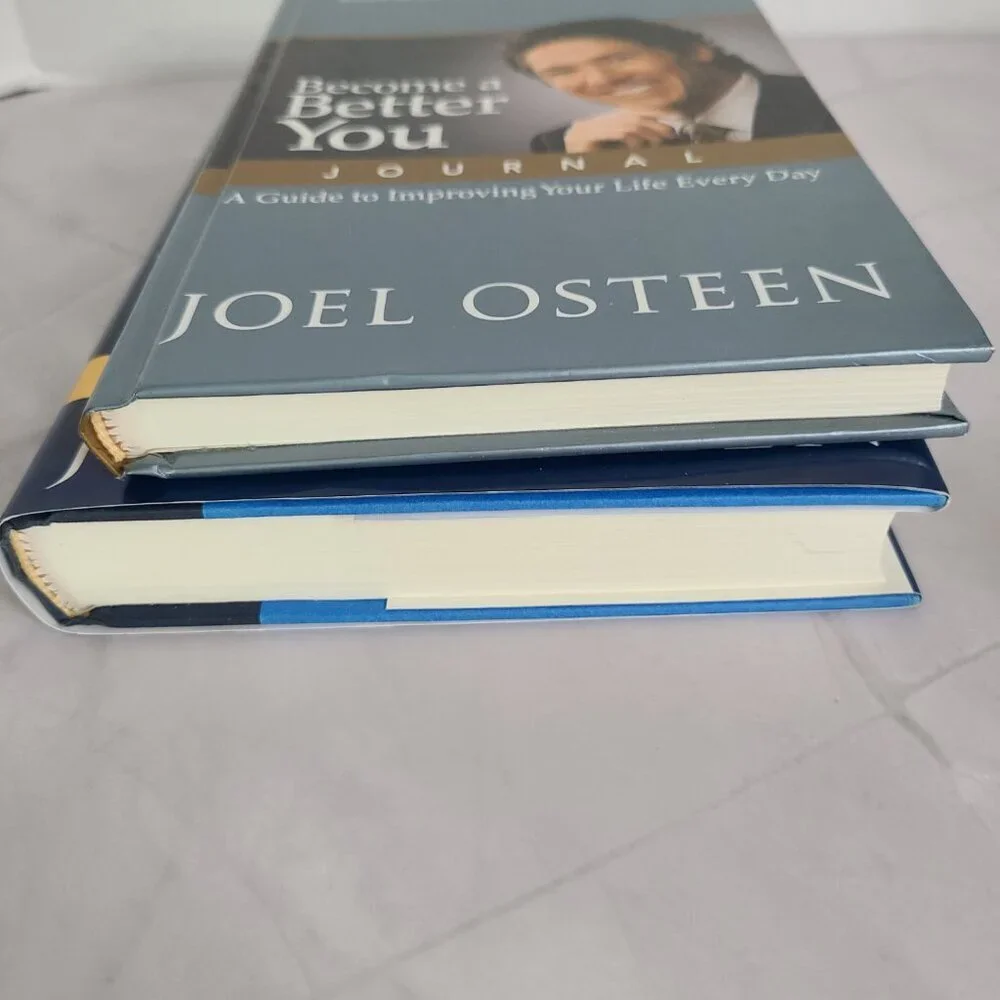 Joel Osteen Book and Journal Set - 2 Hardback Books